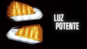 Direccional Moto Universal Base Plata Led