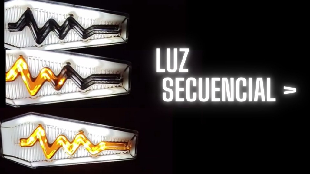 Direccional Leds Bi-color Moto Universal Base Negra