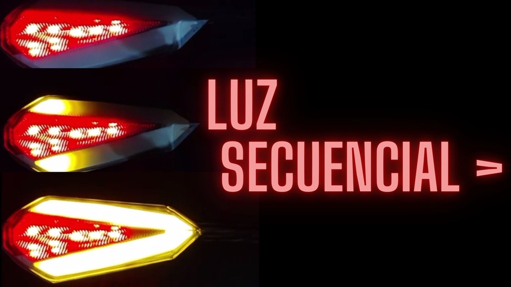 Direccional Leds Bi-color Moto Universal 2 Piezas