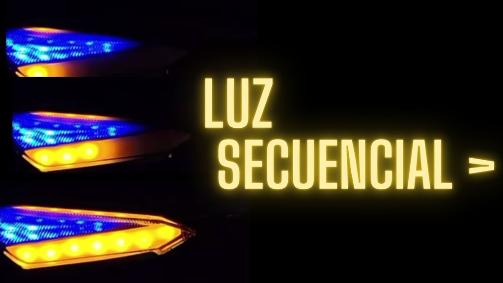 Direccional Leds Bi-color Moto Universal 2 Piezas