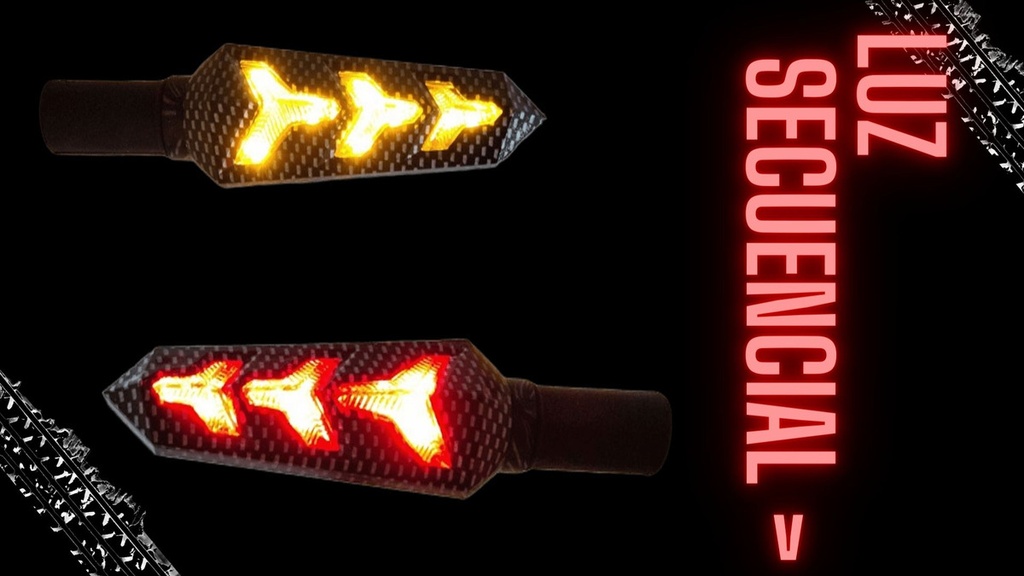 Direccional Leds Bi-color Moto Universal 2 Piezas