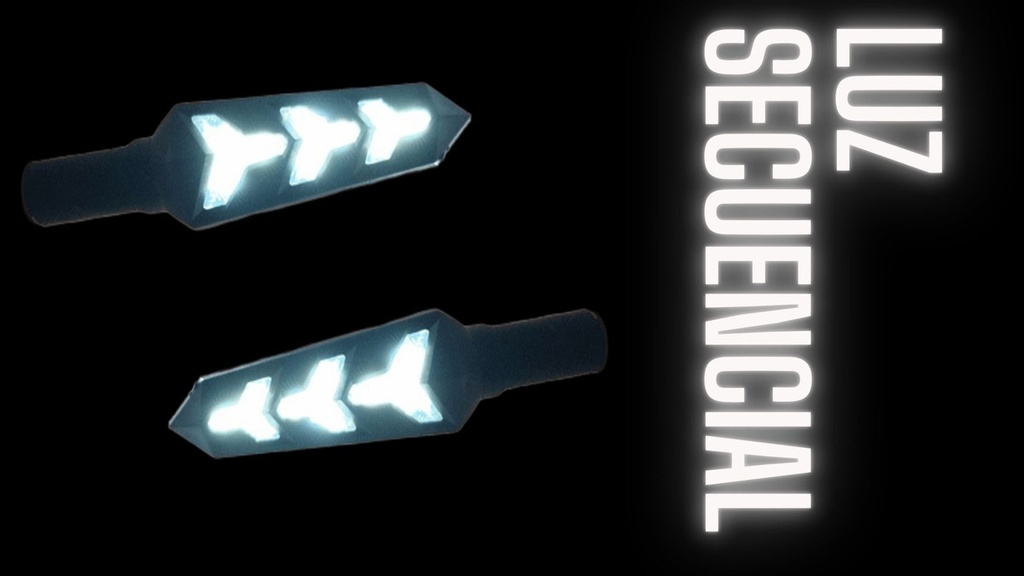 Direccional Leds Universal Running Moto Universal 2 Piezas