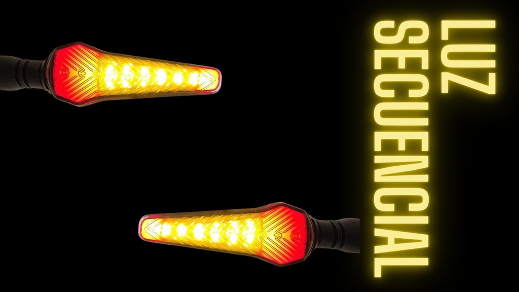 Direccional Leds Bi-color Running Moto Universal 2 Piezas