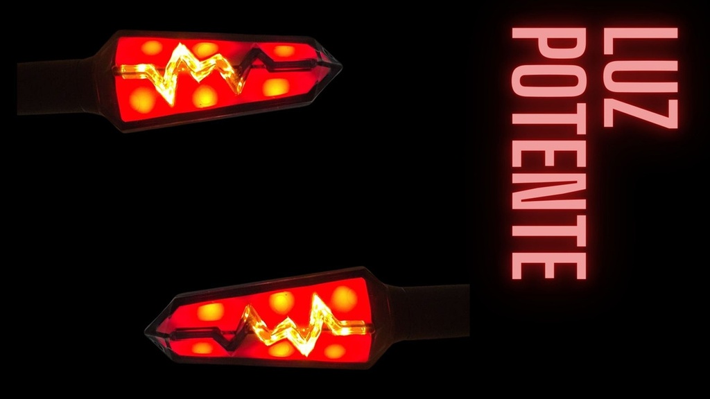 Direccional Leds Bi-color Running Moto Universal 2 Piezas