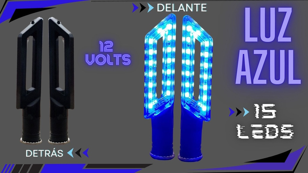 Direccional Led Moto Universal 2 Piezas