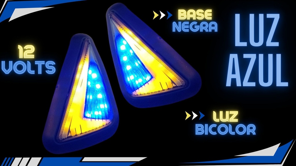 Direccional Leds Bi-color Running Moto Universal 2 Piezas