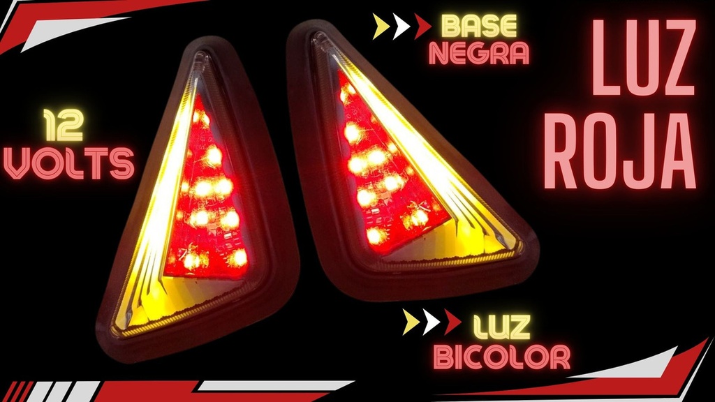Direccional Leds Bi-color Running Moto Universal 2 Piezas