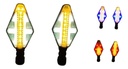 Direccional Leds Bi-color Running Moto Universal 2 Piezas