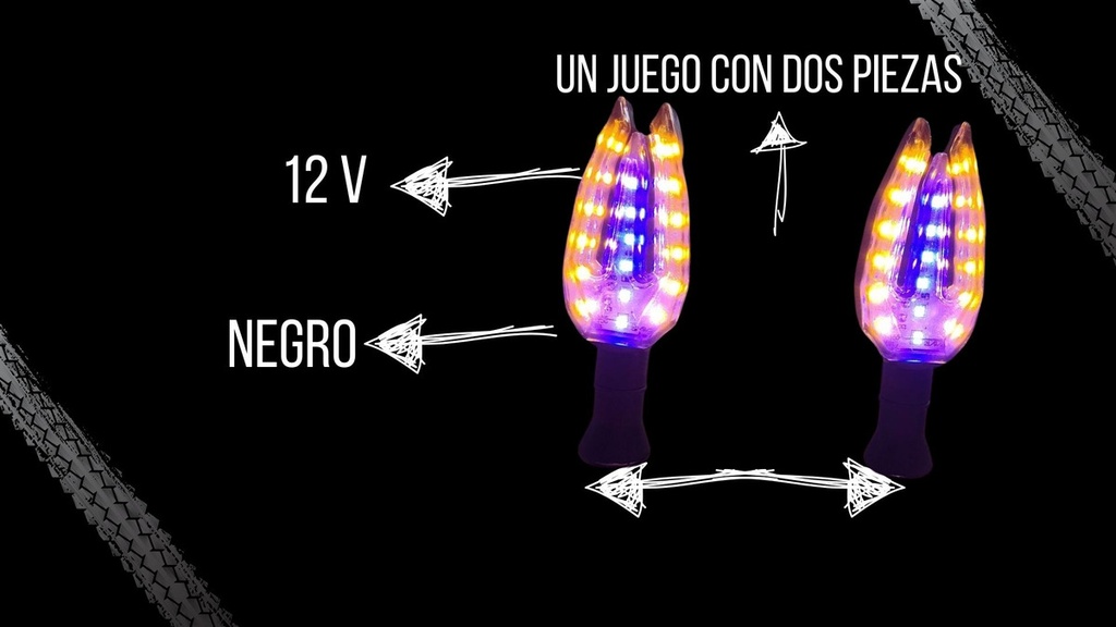 Direccional Premium Led Alta Intensidad Universal 2 Piezas