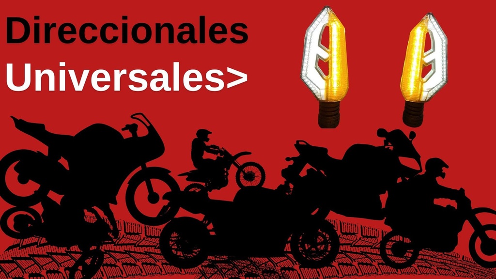 Direccional Leds Bi-color Running Moto Universal 2 Piezas