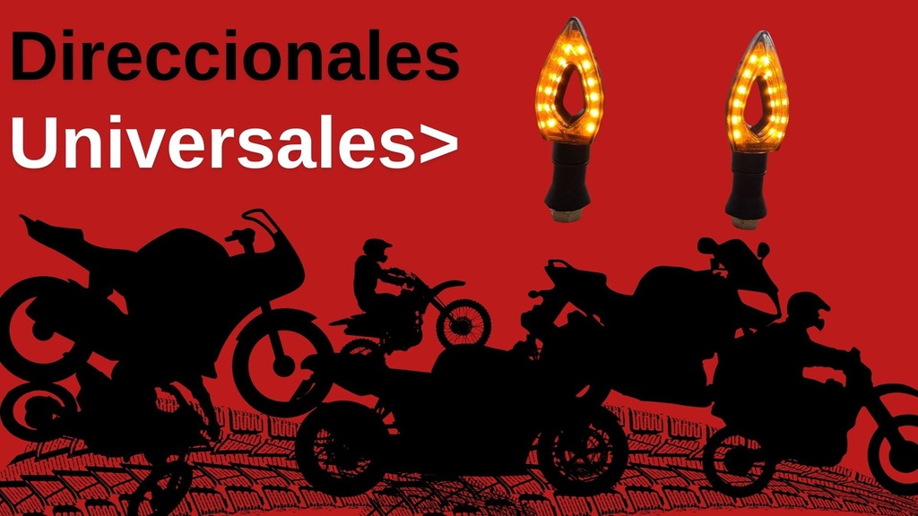 Direccional Led Alta Intensidad Moto Universal 2 Piezas
