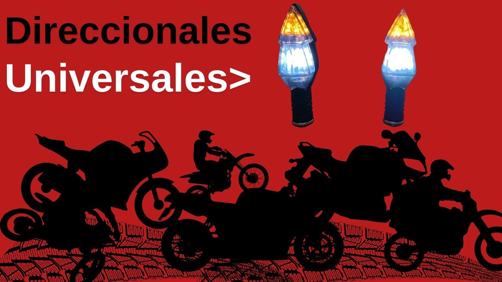 Direccional Leds Bi-color Moto Universal 2 Piezas