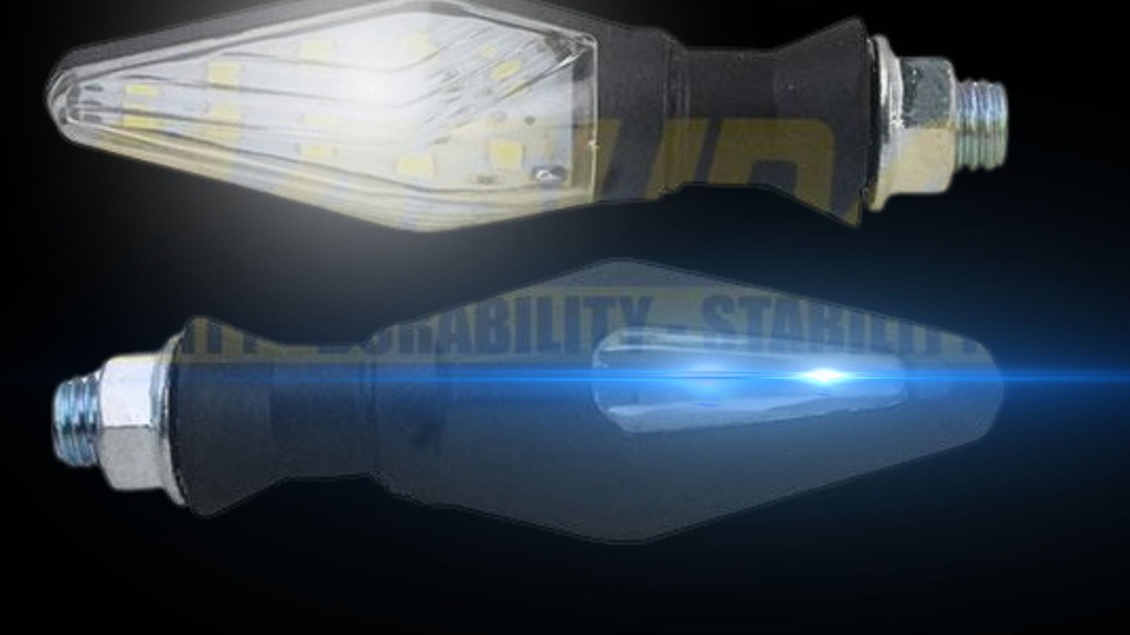 Direccional Bi Color Led Moto Universal 2 Piezas