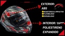 Casco Integral Iron Racing Visera Transparente Moto Dot