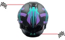 Casco Integral Iron Racing Visera Transparente Moto Dot