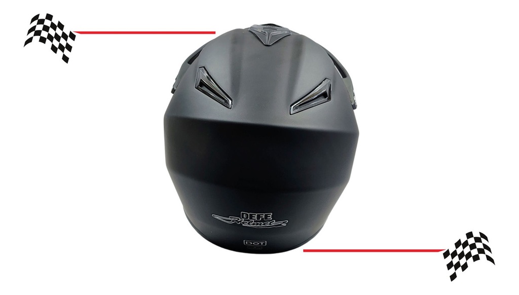 Casco Cross Cerrado  Doble Mica Dot