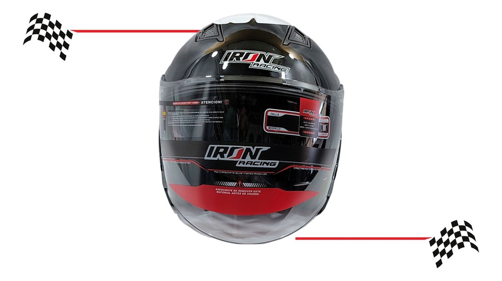 Casco 3/4 Doble Mica Mod. Europeo