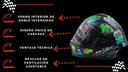 Casco Abatible Speedup Blanco Iron Racing