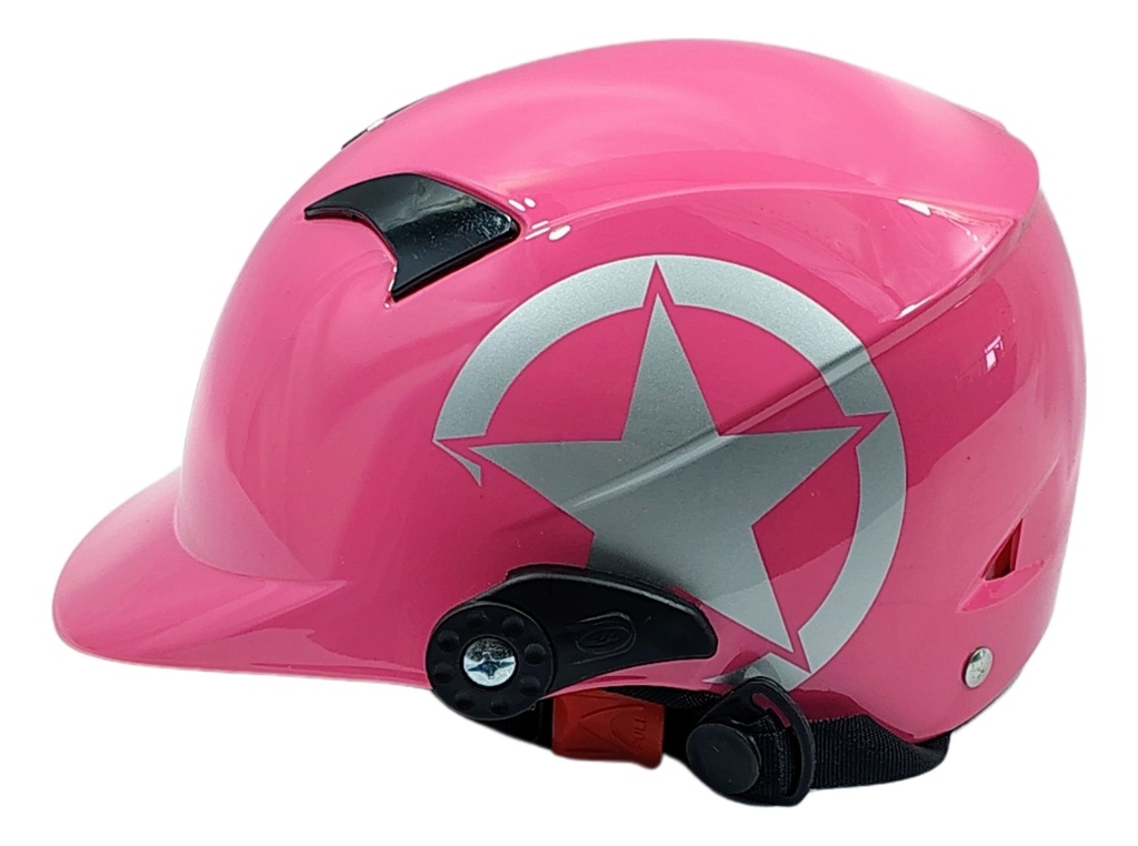 Casco Infantil Moto Media Cachucha Estrella Abs Protección