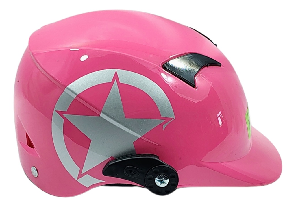 Casco Infantil Moto Media Cachucha Estrella Abs Protección