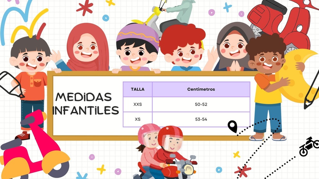 Casco Infantil Moto Media Cachucha Estrella Abs Protección