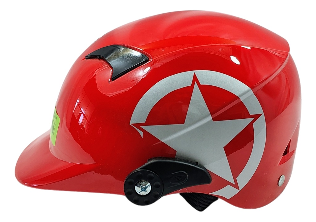 Casco Infantil Moto Media Cachucha Estrella Abs Protección