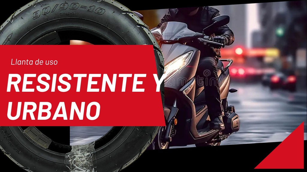 Llanta Moto Matsuma 90/90-10 Tubeless 6pr St-107-01 50l
