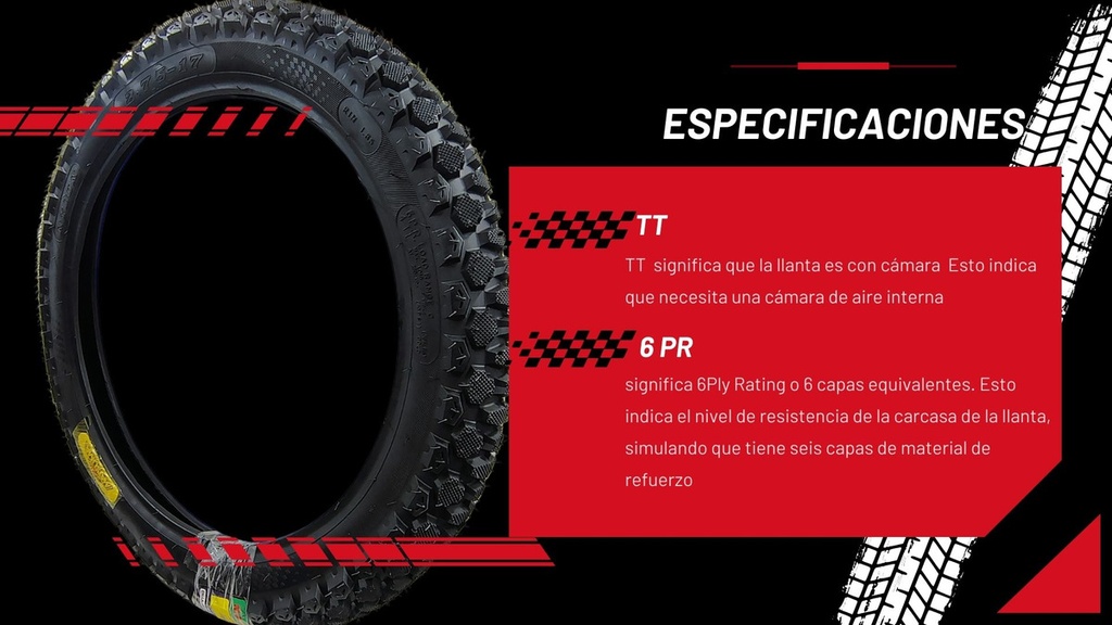 Llanta Moto 90/90-18 6pr Tt