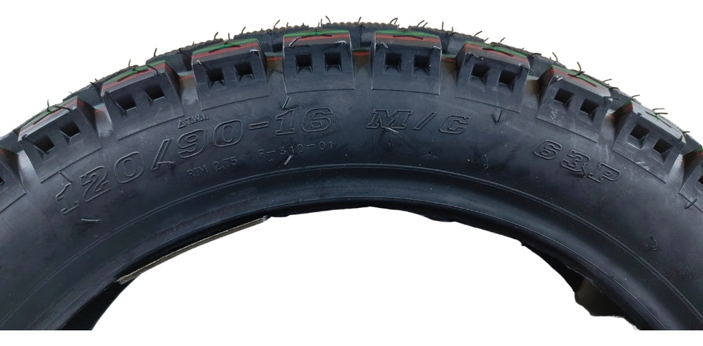 Llanta Moto Matsuma 120/90-16 6pr Tubeless 272kg 63p