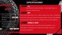 Llanta Moto Matsuma 120/90-16 6pr Tubeless 272kg 63p
