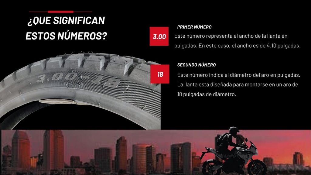 Llanta Moto 3.00-18 Tl Doble Proposito Motoking 52l 200 Kg