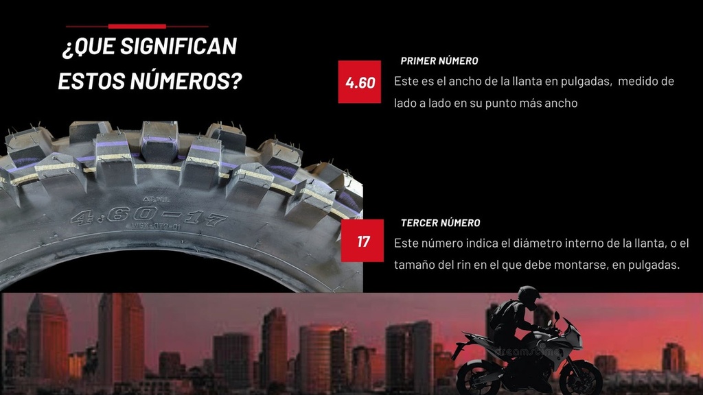 Llanta Moto Matsuma 4.60-17 8pr Tt 286kg 67j