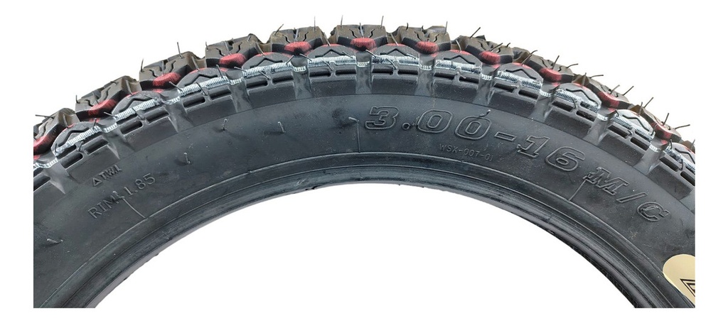 Llanta Moto Matsuma Wsx-007-01 3.00-16 Tt 180kg 48j