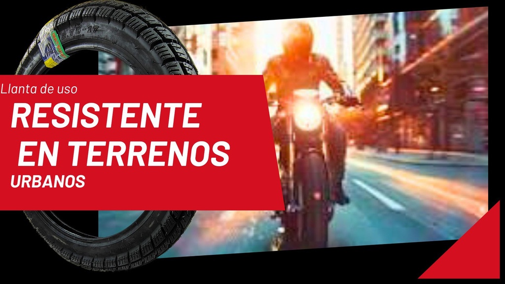 Llanta Moto Matsuma St-033b-01 2.75-17 Tt 175kg 47p