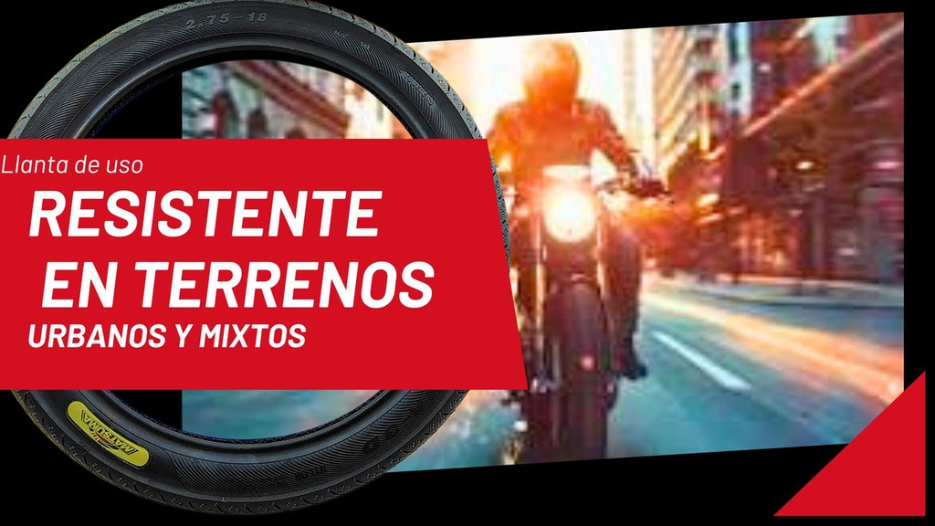 Llanta De Moto Marca  Matsuma Req Cámara  2.75-18 6pr Rin 18