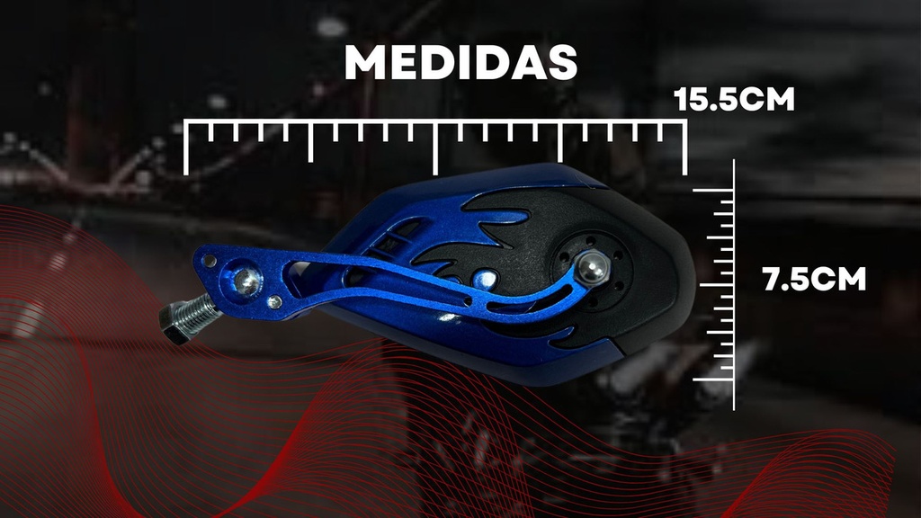 Espejo Universal Para Moto Soko Semi Mate