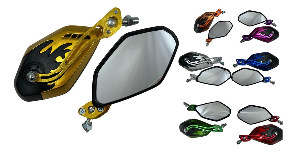 Espejo Universal Para Moto Soko Semi Mate