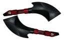 Espejo Moto Iron Racing Hacha Negro 1 Juego