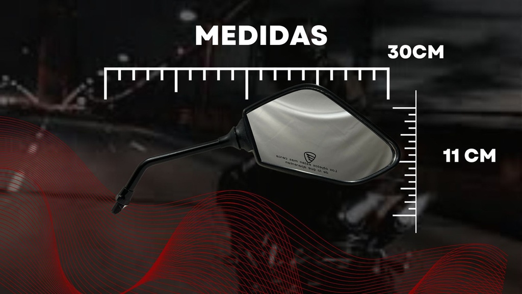 Espejo Retrovisor Moto Italika Dm150 Rt200  1 Par