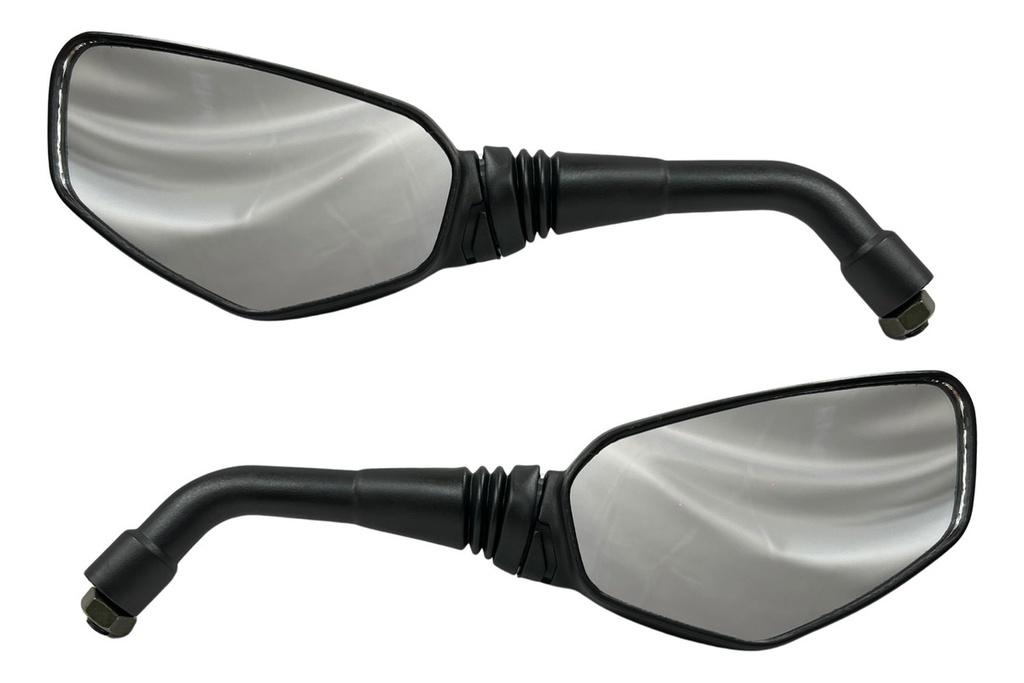 Espejo Retrovisor Moto Negro 10mm Pulsar 200ns Marca Red Par