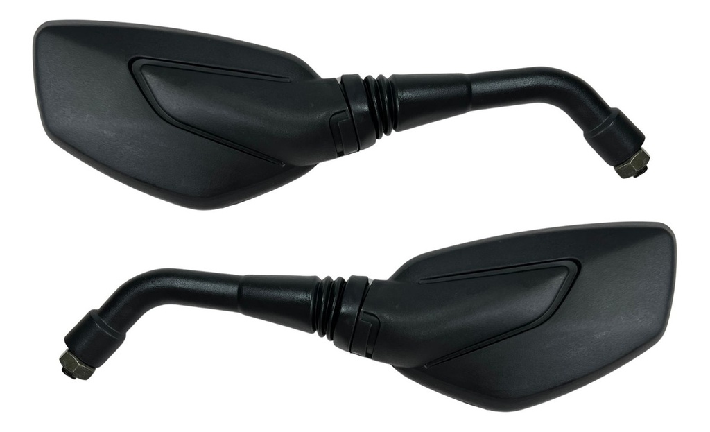 Espejo Retrovisor Moto Negro 10mm Pulsar 200ns Marca Red Par