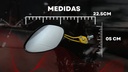 Espejo Retrovisor Moto  Universal Diseño Araña Dorado 1 Par