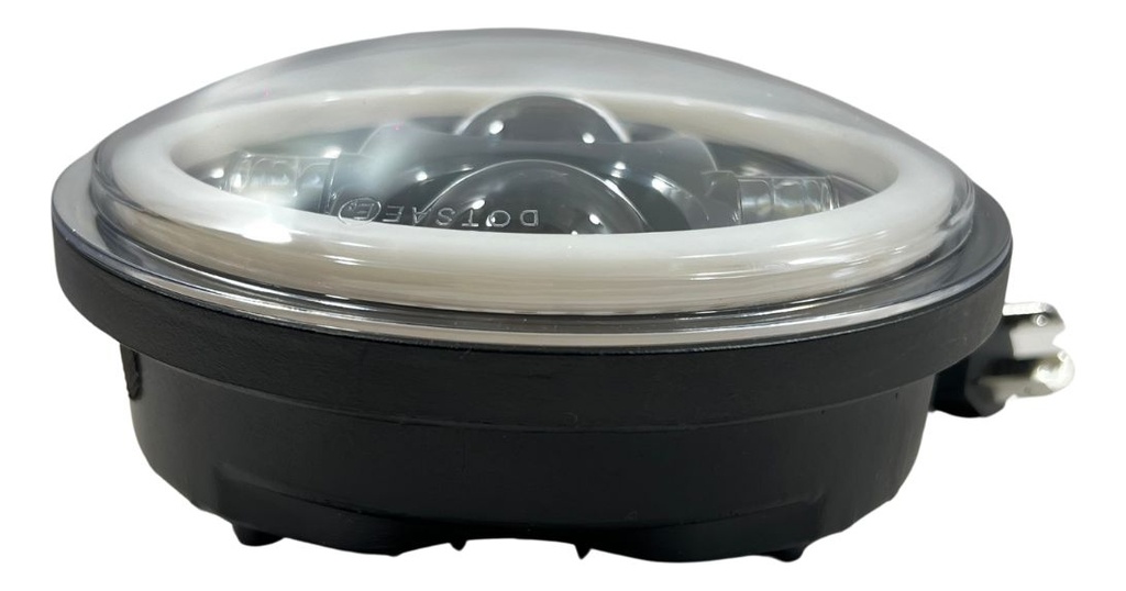 Faro Delantero Moto 5.75  Redondo Led Ojo Angel 6400lm