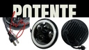 Faro Delantero Moto 5.75  Redondo Led Ojo Angel 6400lm