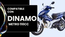 Faro Moto Delantero Completo Dinamo Metro 110cc Matsuma