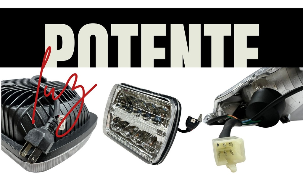 Faro 7   Delantero Cuadrado Led 5600*2lm 1 Pieza