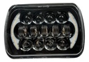 Faro 7 Pulgadas Delantero Cuadrado Led Angel 6400*2lm 1 Par