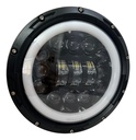 Par Faro Delantero 7  Redondo Led Ojo Angel Lupa 6500*2