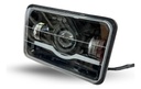 Faro Led Rectangular 5  Luz Blanca/roja 4 Cables Universal