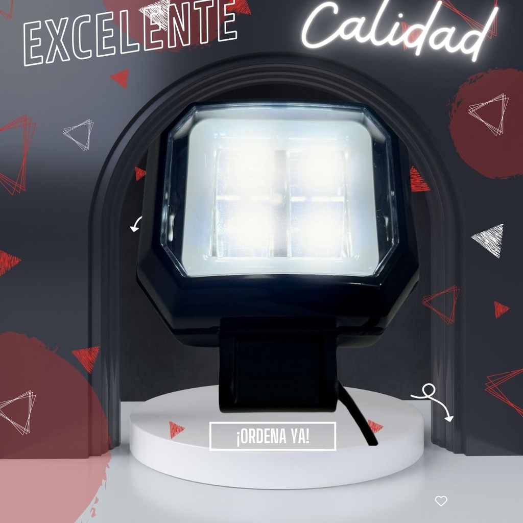 Faro Cuadrado Auxiliar Hyperled Ojo Angel Azul Blanco 20w